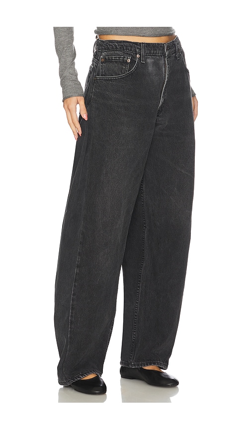 Aligrace Vintage Barrel Jeans In Black