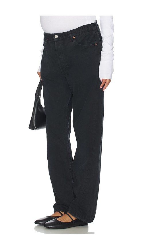 Aligrace Maternity Baggy Jeans In Black
