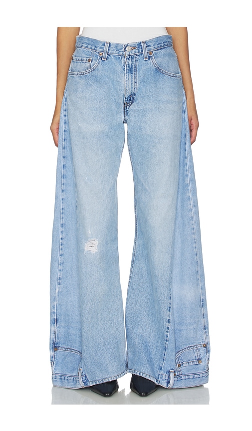 aligrace Reverse Wide Leg Jeans