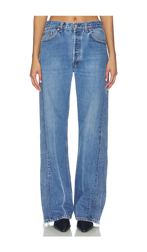 aligrace Retro Oversized Wide Leg Jeans