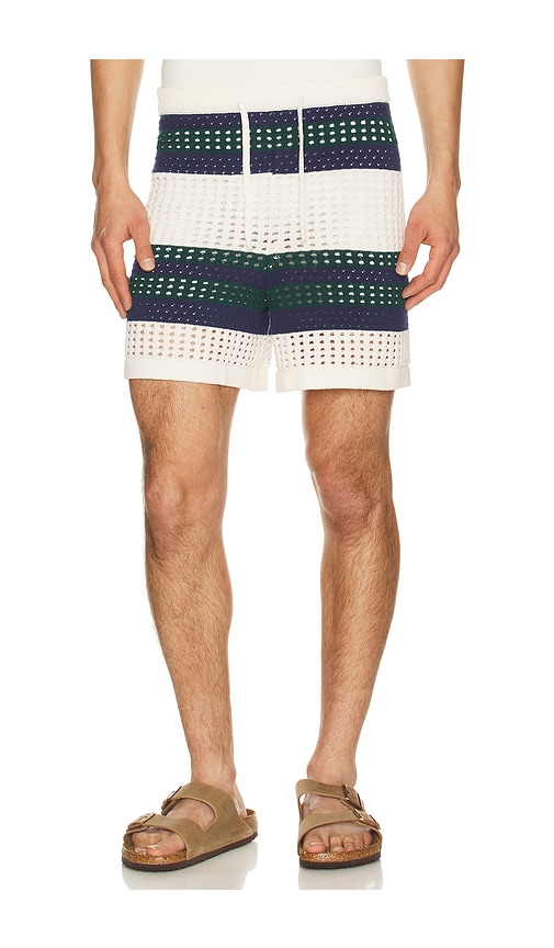Agua Bendita SHORT en WhiteNavy Taille 30 Also en 32 167 €