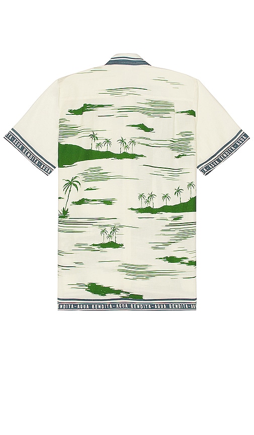 Shop Agua Bendita Jack Honolulu Shirt In Ivory