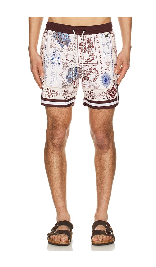 Agua Bendita SHORT DE BAIN en WhiteBrown Taille 30 Also en 32 34 162 €