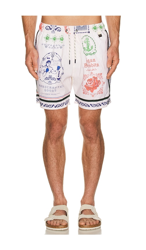 Agua Bendita Joe Trunks In White