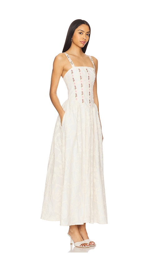 Shop Agua Bendita Emerald Meraki Dress In Multicolor