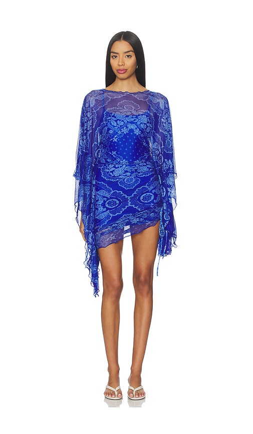 blue bandanna dress Turquoise Bandana 501