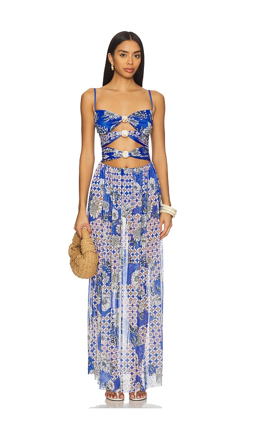 Agua Bendita Meeg Dress in Blue