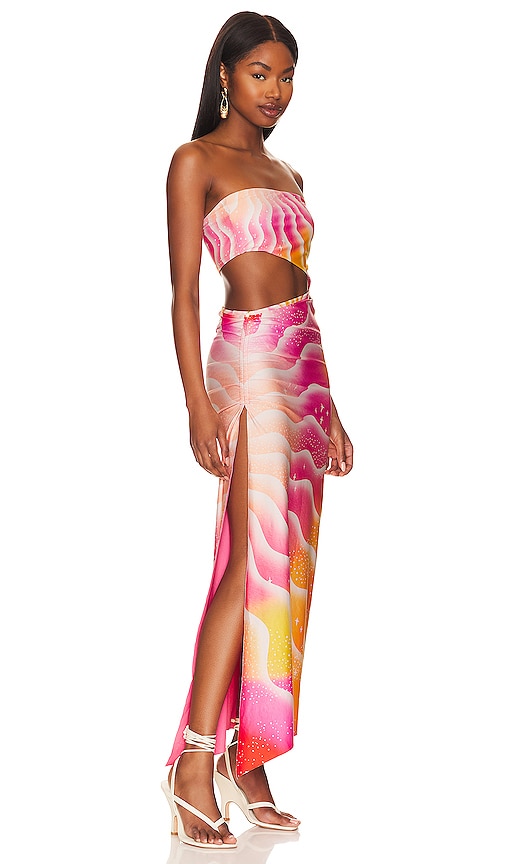 Shop Agua Bendita X Revolve Gwen Dress In Solaris Shimmer