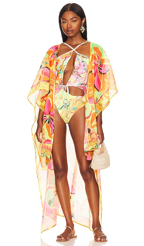 Agua Bendita X Revolve Dara Kimono In Makie Floral
