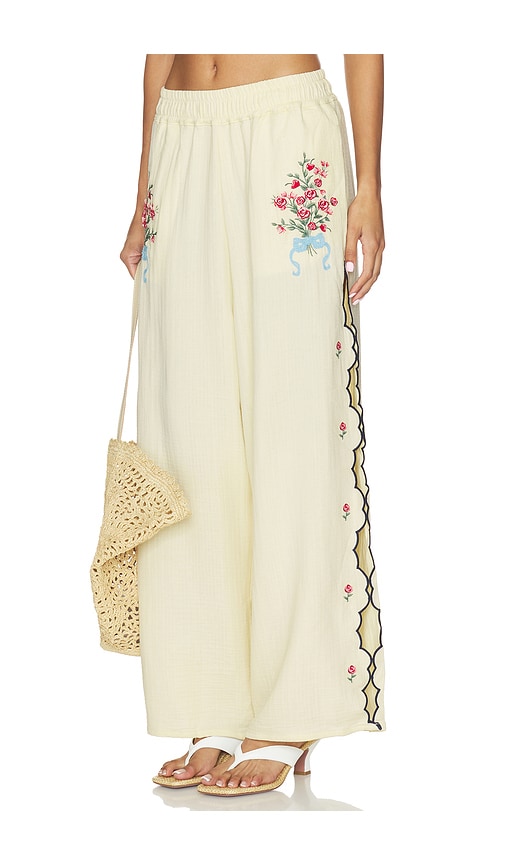 Agua Bendita PANTALON LILIA en Cream. Taille M. Also en S, L.