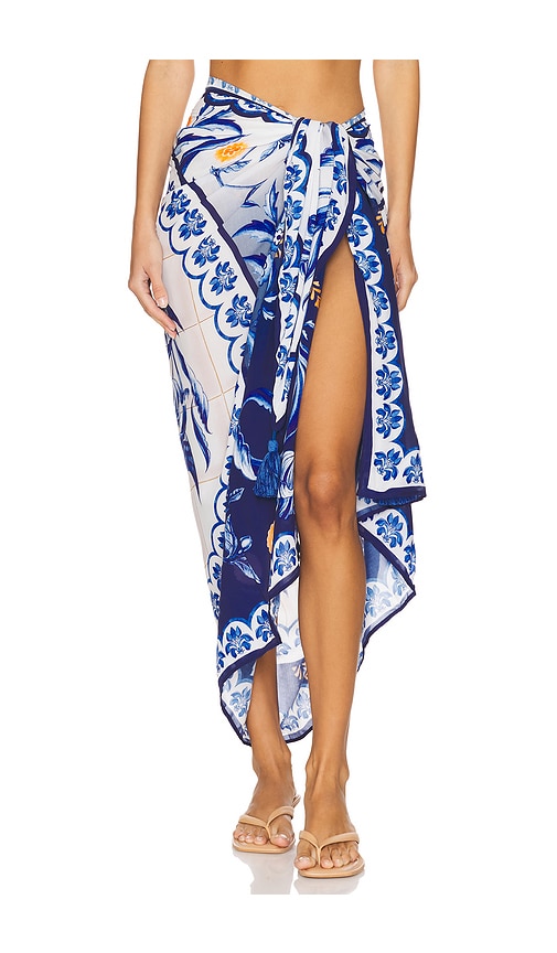 Agua Bendita Marine Azure Sarong in Multicolor