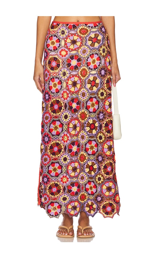 Agua Bendita X Revolve Tove Maxi Skirt In Brick