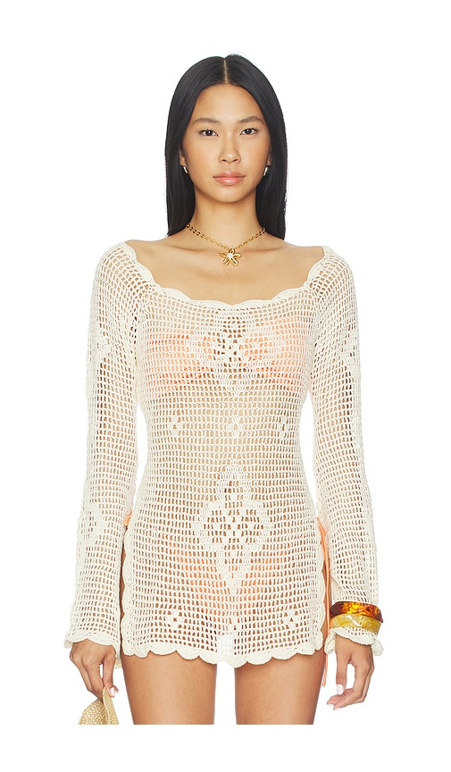 Agua Bendita Boh Crop Top In White