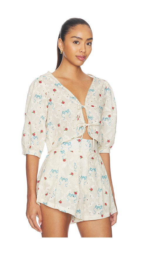 Agua Bendita Salem Print Cherish Top | Thumbnail 2