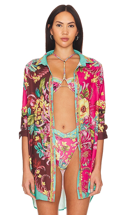 AGUA BENDITA X REVOLVE CRYSTAL SHIRT 