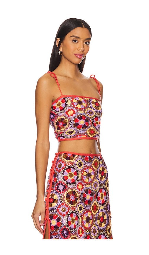 AGUA BENDITA X REVOLVE VICKY CROP TOP