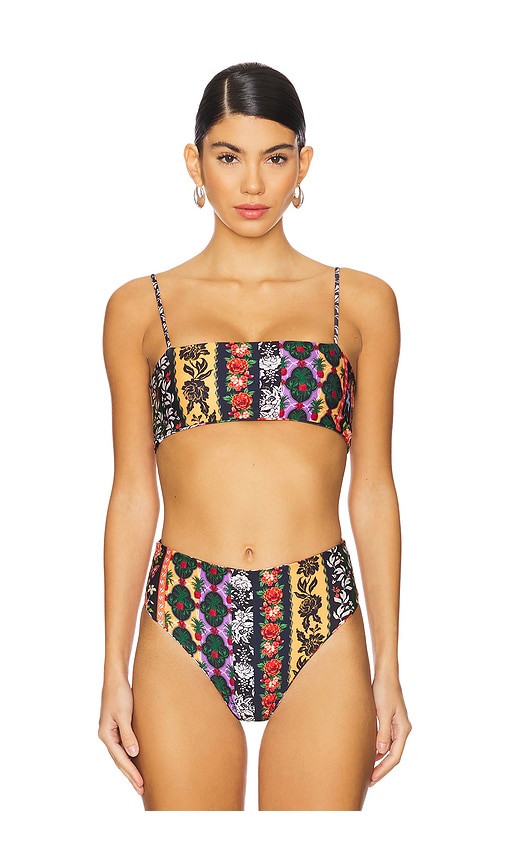 AGUA BENDITA X REVOLVE BRIETTA REVERSIBLE BIKINI TOP 