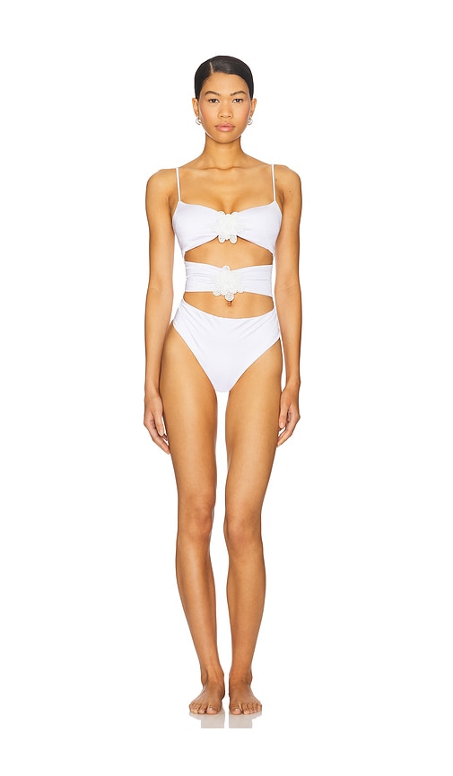 X REVOLVE Skylar One Piece in White. - size L (also in M, S, XL, XS) - Agua Bendita - Modalova