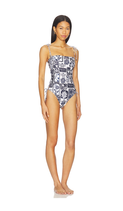 Agua Bendita Posh Batik One Piece In Blue
