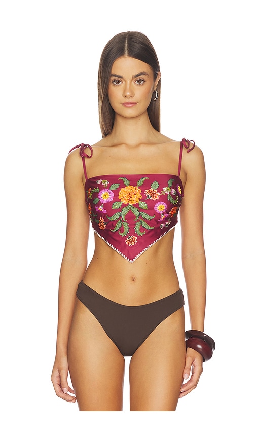 Agua Bendita x REVOLVE Avorio Bikini Top