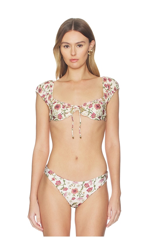 Agua Bendita Lupita Aura Crop Top Bikini Top