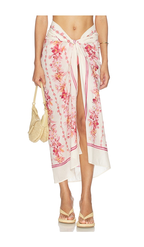 Agua by Agua Bendita Lavanda Paro Midi Skirt