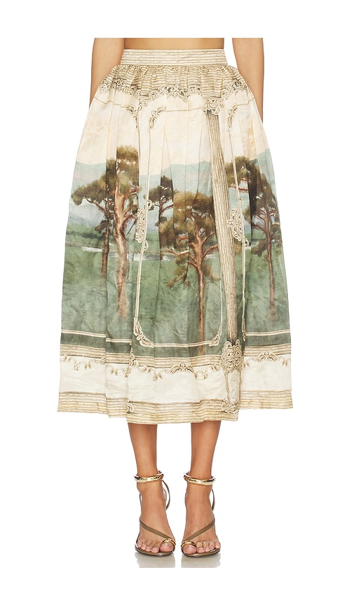 Agua by Agua Bendita Tangelo Paraiso Midi Skirt