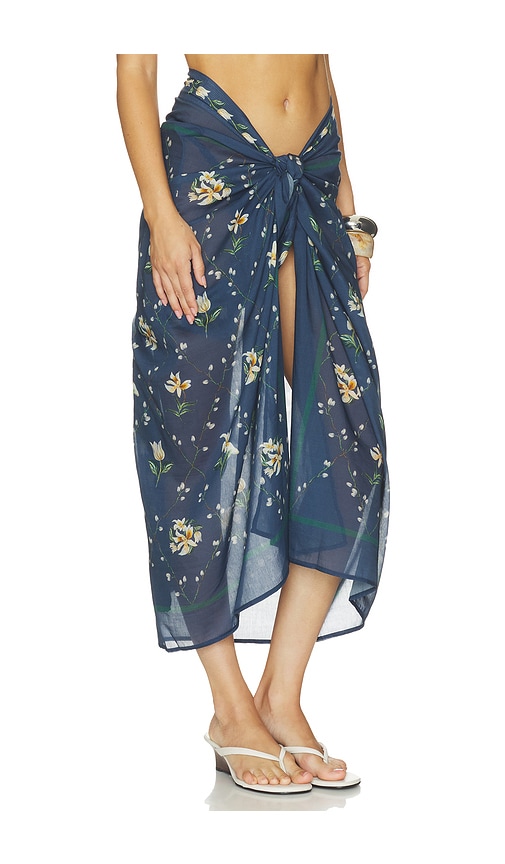 Agua by Agua Bendita Lavanda Pareo Midi Skirt | Thumbnail 2