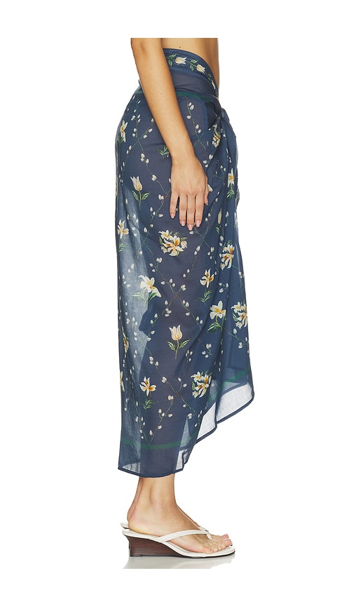 Agua by Agua Bendita Lavanda Pareo Midi Skirt | Thumbnail 3