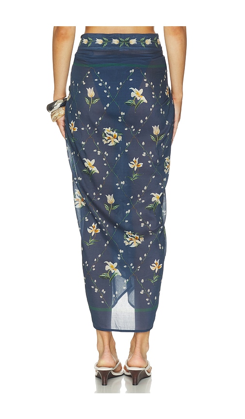 Agua by Agua Bendita Lavanda Pareo Midi Skirt | Thumbnail 4