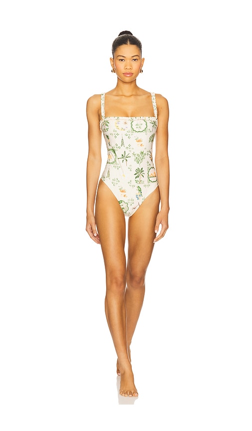 Agua By Agua Bendita Limon One Piece Swimsuit
