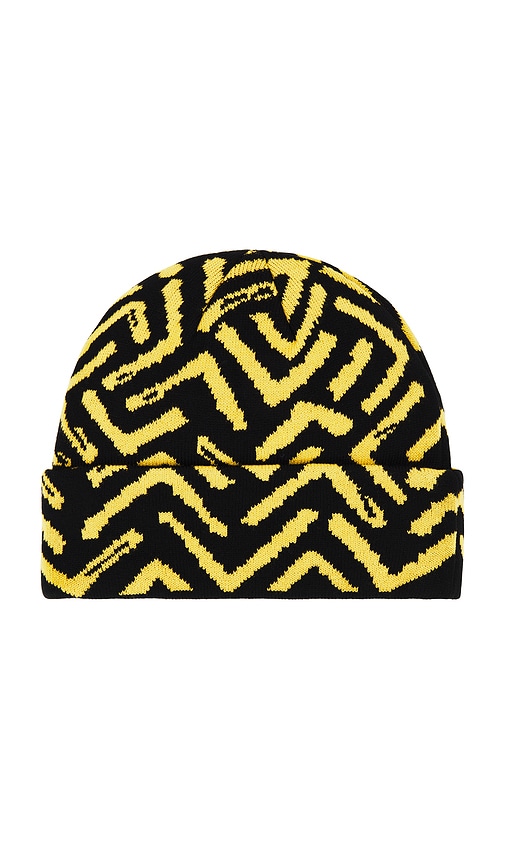 Shop Autumn Headwear Geo Beanie In Black