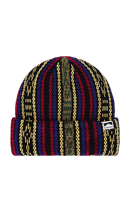 Autumn Headwear Landscape Beanie in Red | REVOLVE