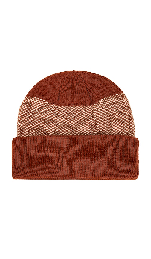 Shop Autumn Headwear Birdseye Beanie In Rust