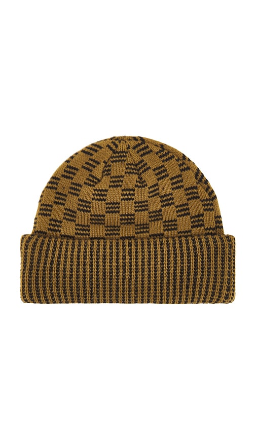 Shop Autumn Headwear Squared Beanie In Fir Black