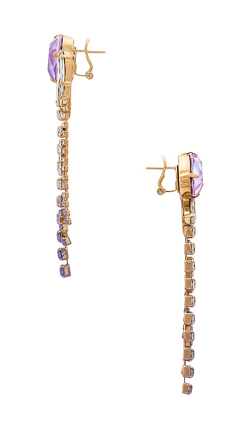 Shop Anton Heunis Cascade Earrings In Lavender