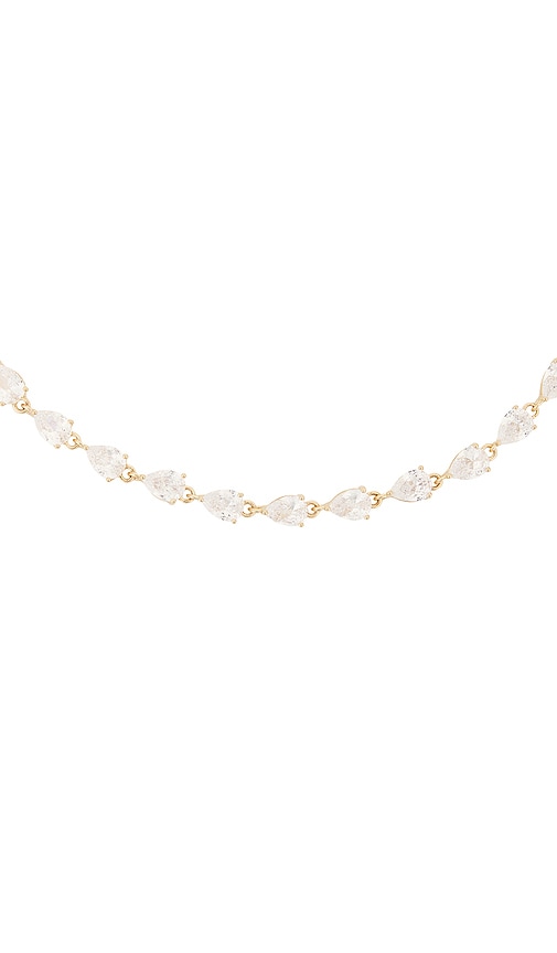 Shop Anton Heunis Pear Shaped Choker In Metallic Silver