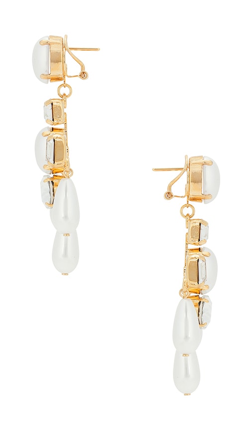 Anton Heunis Omega Clasp Chandelier Earrings In Gold