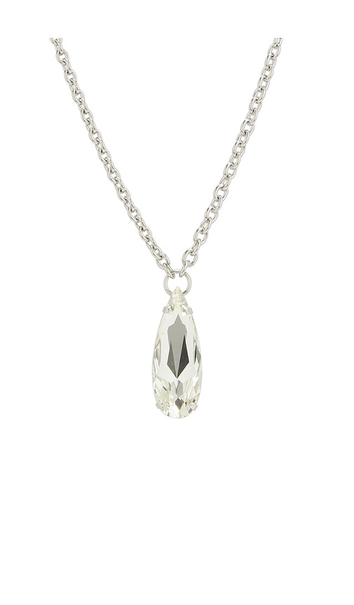 Anton Heunis Long Chain With Tear Pendant In Metallic