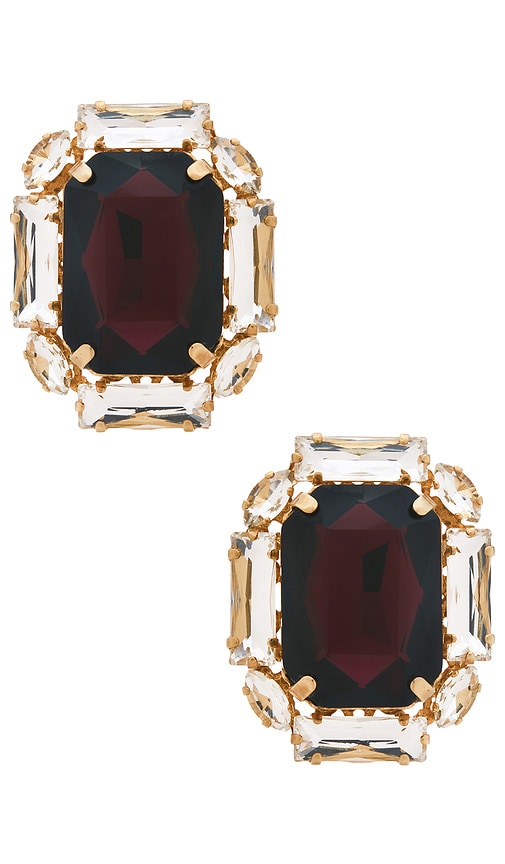 Anton Heunis Omega Clasp Square Stud