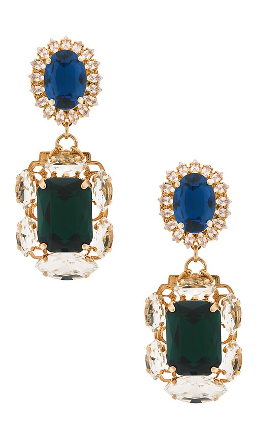 Anton Heunis Omega Clasp With Square Pendant Earrings