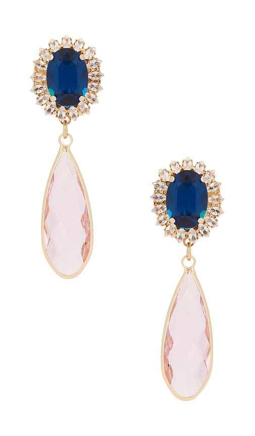 Anton Heunis Stud With Clip Oval & Tear Pendant Earrings