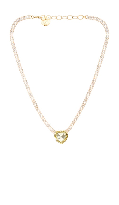 Anton Heunis Vintage Style Heart Necklace in Metallic Gold 255$