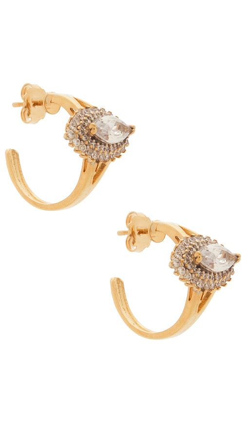 Anton Heunis Post Ring Earrings in Metallic Gold 103$