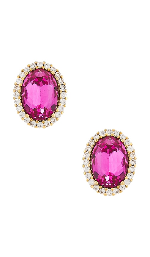 Anton Heunis Omega Clasp Oval Earrings | Thumbnail 3