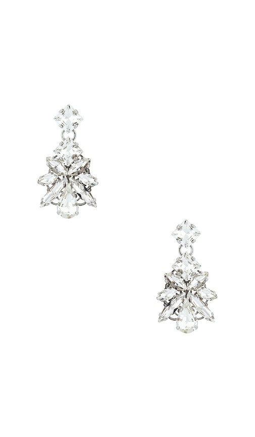 Anton Heunis Pixel Post With Leaves Pendant Earrings