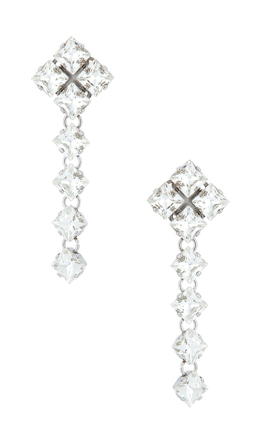 Anton Heunis Omega Clasp Cascade Pixel Earrings
