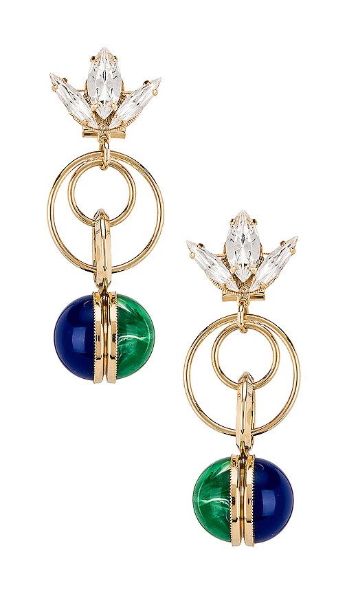Tulip Double Ring Earrings