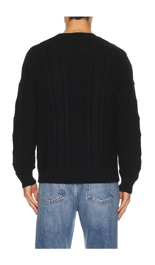 Asher Andre Cable Knit Sweater In Multi