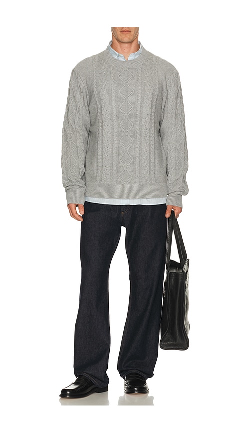  Asher Strickpullover Mit Zopfmuster Andre In Grey. Größe S. Also In M, L, Xl/1x. 